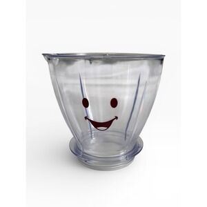 Baby Bullet Replacement Cup Pitcher Smiley Face 5" Clear Replacemenet Part‎